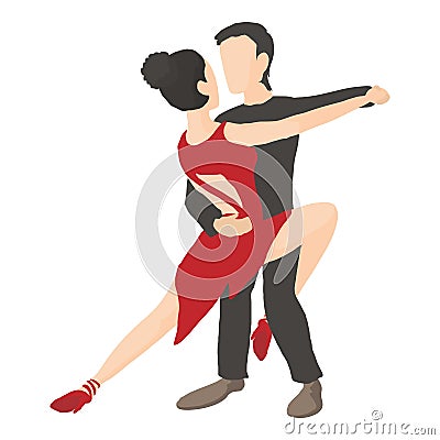 Tango icon, cartoon style Vector Illustration