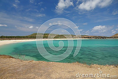 Tanjung Aan Lombok Stock Photo