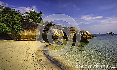 Tanjung Tinggi beach Stock Photo