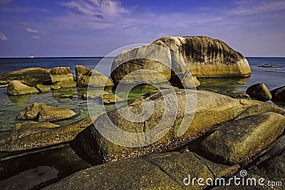 Tanjung Tinggi beach Stock Photo