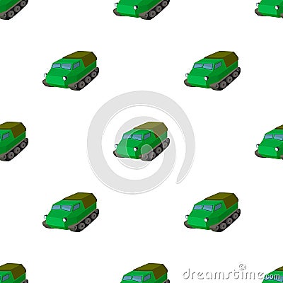 Tank for the marshes. Caterpillar transport of military.Transport single icon in cartoon style vector symbol stock Vector Illustration