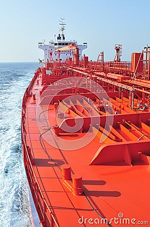 Tanker crude oil carrier ship Stock Photo