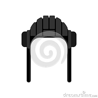 Tankman cap isolated. Tankman Military hat. Illustration for 23 Vector Illustration