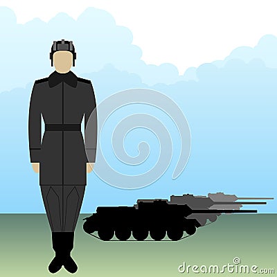 Tankman-1 Vector Illustration