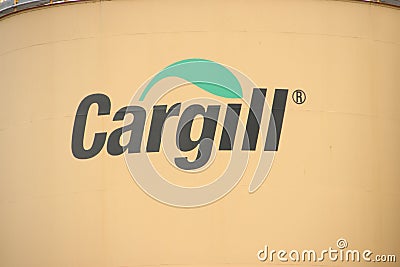 Tanks at the cargill plant at the port of Amsterdam in the Netherlands. Editorial Stock Photo