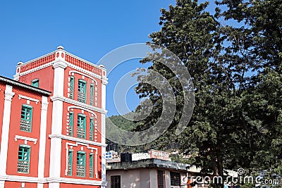 Tansen Durbar also known as Palpa Durbar is a grand palace in the town of Tansen Stock Photo