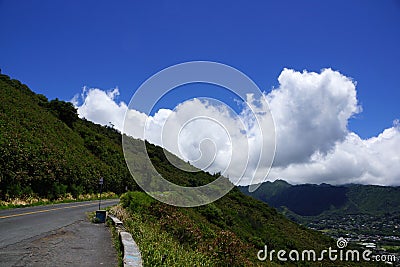 Tantalus Lookout on Round Top drive Stock Photo