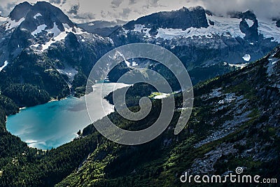 Tantalus Mountains Stock Photo