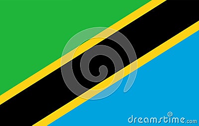 Tanzania flag Stock Photo