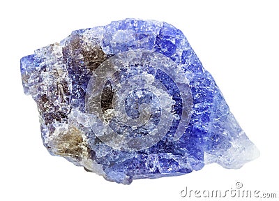 Tanzanite blue violet zoisite crystals Stock Photo