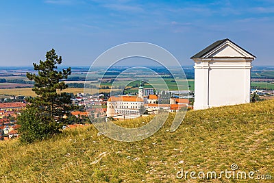 Tanzberg Hill, Svaty Kopecek, Mikulov, Southern Moravia, Czech Republic Stock Photo