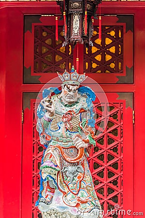 Taoism god sculpture Sik Sik Yuen Wong Tai Sin Temple Kowloon Ho Stock Photo
