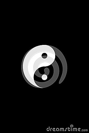 Taoism Tai Chi Yin Yang symbol Stock Photo