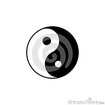 Taoism Taijitu sign icon. Element of religion sign icon for mobile concept and web apps. Detailed Taoism Taijitu icon can be used Stock Photo