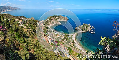 Taormina view from up, Sicily. Stock Photo
