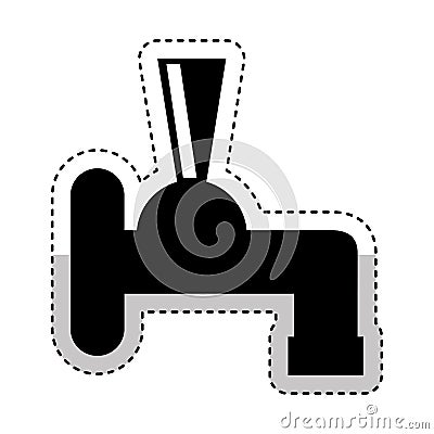 Tap beer dispenser icon Vector Illustration