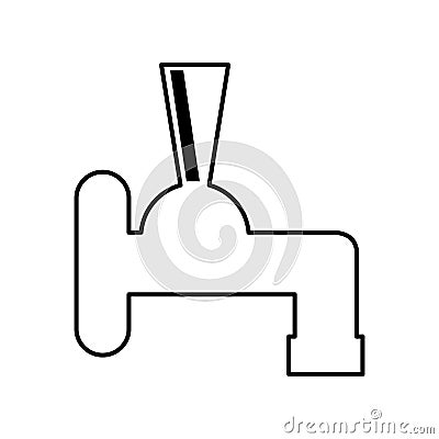 Tap beer dispenser icon Vector Illustration