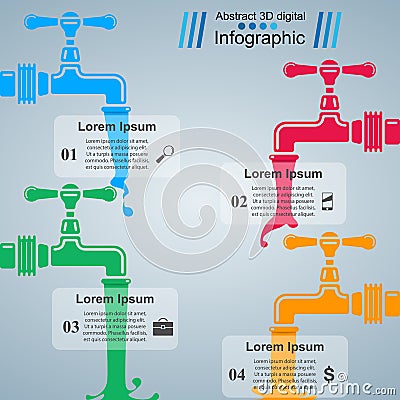 Tap icon. Business Infographics. Vector Illustration