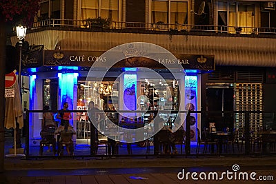Tapas Bar in Granada, Spain Editorial Stock Photo