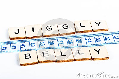 Tape measure and healthcare Stock Photo