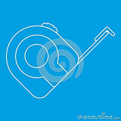 Tape measure icon, outline style Vector Illustration