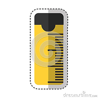 Tape measure isolated icon Vector Illustration