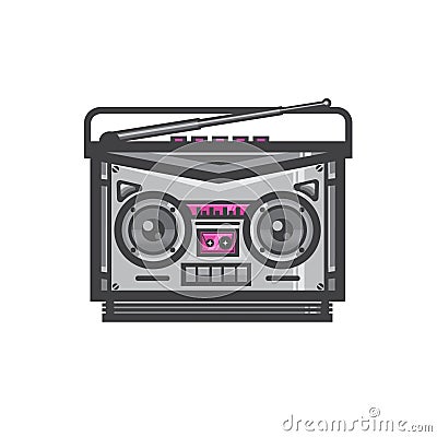 Tape recorder Magnetic cassette player Stock Photo