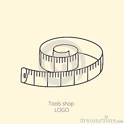 Tape of the tailor for you design Vector Illustration