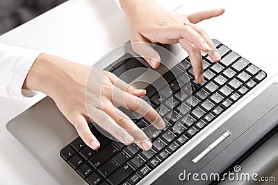 Taper Une Lettre Image stock - Image: 7239561