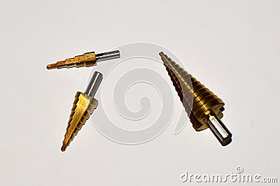 Tapered Drill Bits Stock Photo