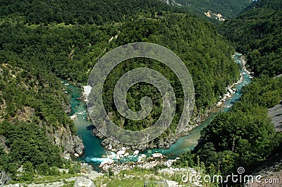 Tara canyon in Montenegro Stock Photo