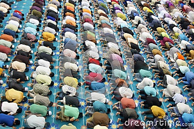 Tarawih Prayers Editorial Stock Photo