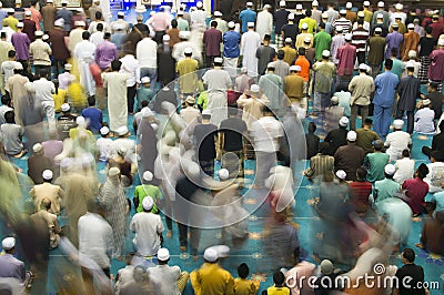 Tarawih Prayers Editorial Stock Photo