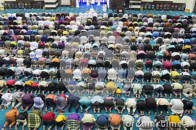 Tarawih Prayers Editorial Stock Photo