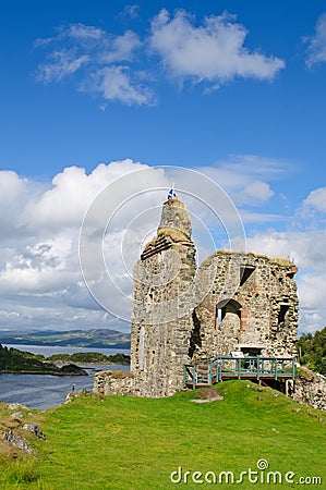 Tarbert castle Stock Photo