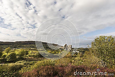 Tarbert Castle in Argyll, Scotland. Stock Photo