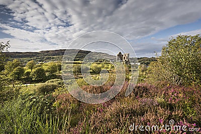 Tarbert Castle in Argyll, Scotland. Stock Photo