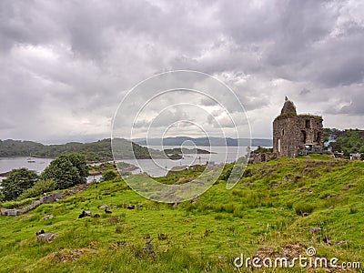 Tarbert castle Stock Photo