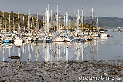 Tarbert Harbour in Argyll, Scotland. Stock Photo