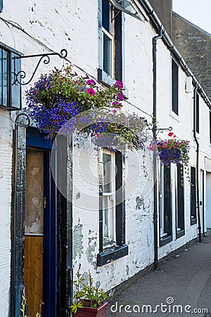 Tarbert old town street Stock Photo