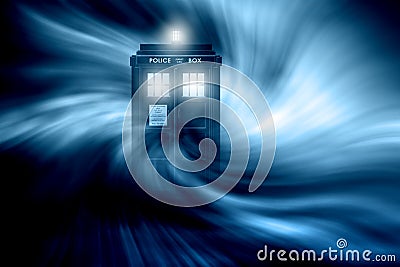 Tardis fantasy background Stock Photo