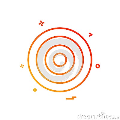 Target Aim archery focus success icon vector design Vector Illustration