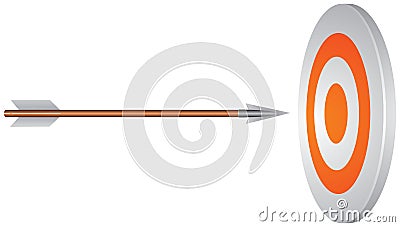 Target and arrow Vector Illustration