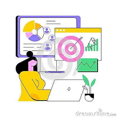 Target audience abstract concept vector illustration. Vector Illustration