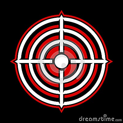 Target Crosshairs Aim Vector Illustration