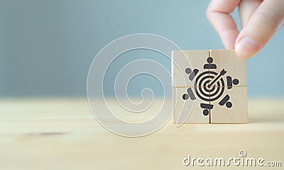 Target customer, buyer persona, marketing segmentation, job recruitment concept. Stock Photo