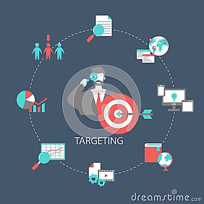 Target customers concept Vector Illustration