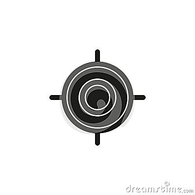 target goal icon, target focus arrow, marketing aim, sniper Stock Photo