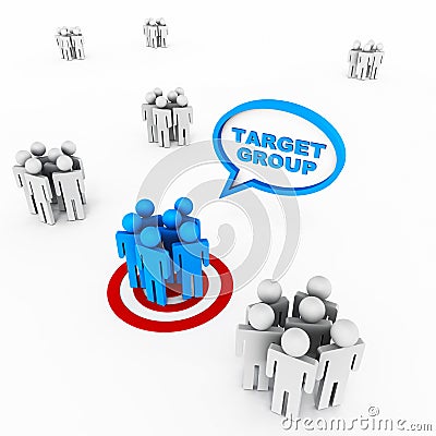 Target group Stock Photo