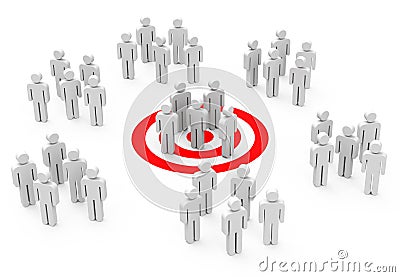 The target group Stock Photo